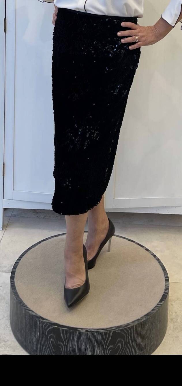 NEW ANTONELLI FIRENZE women's long island skirt in black